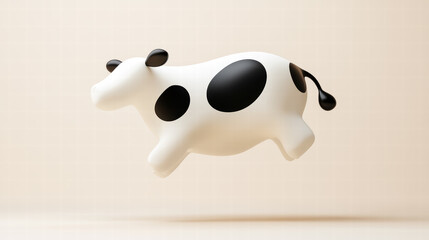 3D Rendered Cow Toy