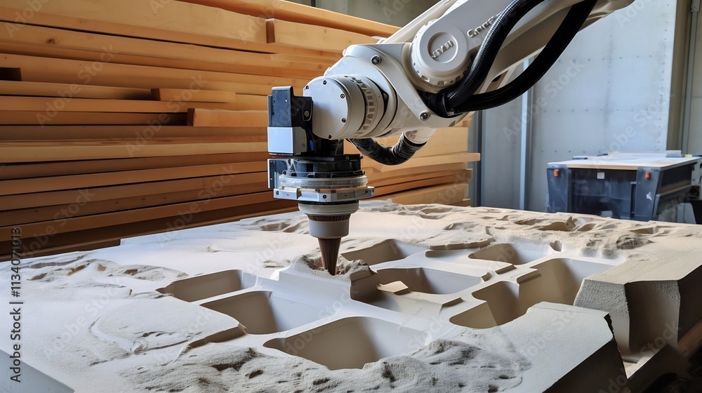 Aufkleber modern robotic systems automating the cement production process increasing efficiency and productivi