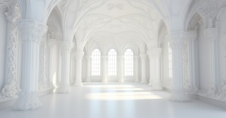 Fototapeta premium beautiful random white room background