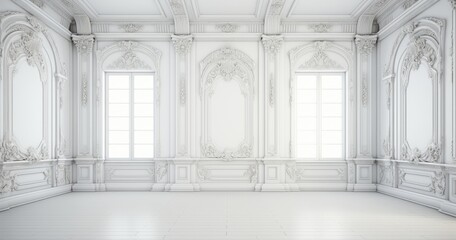 beautiful random white room background