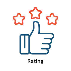 Rating Vector Two Color Icon. Eps 10 File 