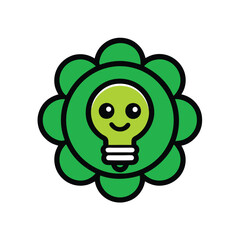 Green Innovation Idea Logo Vector Design for Eco Friendly and Sustainable Solutions