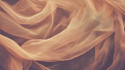 Obraz premium Ethereal Layers of Translucent Fabric Illuminated by Soft, Warm Light