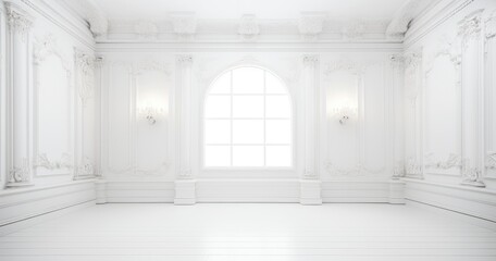 beautiful random white room background