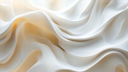 Fototapeta premium Flowing abstract wave pattern digital art calm studio graphic design close-up soothing tones symbolizing serenity