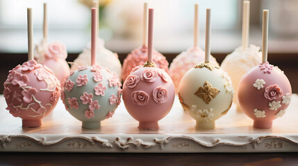 Decorated Cake Pops for Celebratory Events