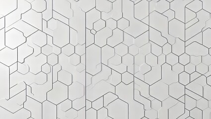 Fototapeta premium abstract white background with hexagonal pattern