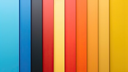 Bright vertical color blocks with warm and cool tones in abstract style