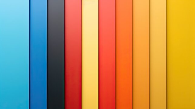 Bright vertical color blocks with warm and cool tones in abstract style