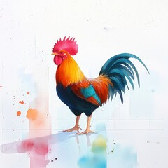 Fototapeta premium Close-up of rooster spurs, ready for action, isolated with soft light effects