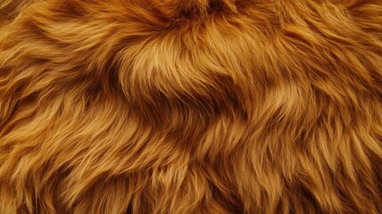 Fototapeta premium Macro shot of lion fur in intense golden hues nature close-up textured environment wild concept