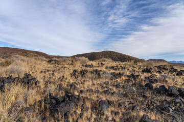  Cima volcanic field. Kelbaker Road, Mojave National Preserve. San Bernardino County, California....