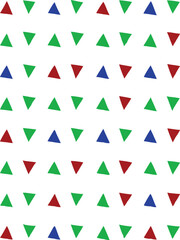 Geometric teal and zigzag pattern art for Textile design