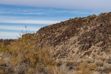  Cima volcanic field. Kelbaker Road, Mojave National Preserve. San Bernardino County, California. Mojave Desert / Basin and Range Province. 
