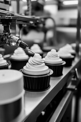 Cupcakes on Conveyor Belt
