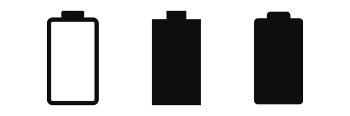 Battery Icon Vector Flat Design Template