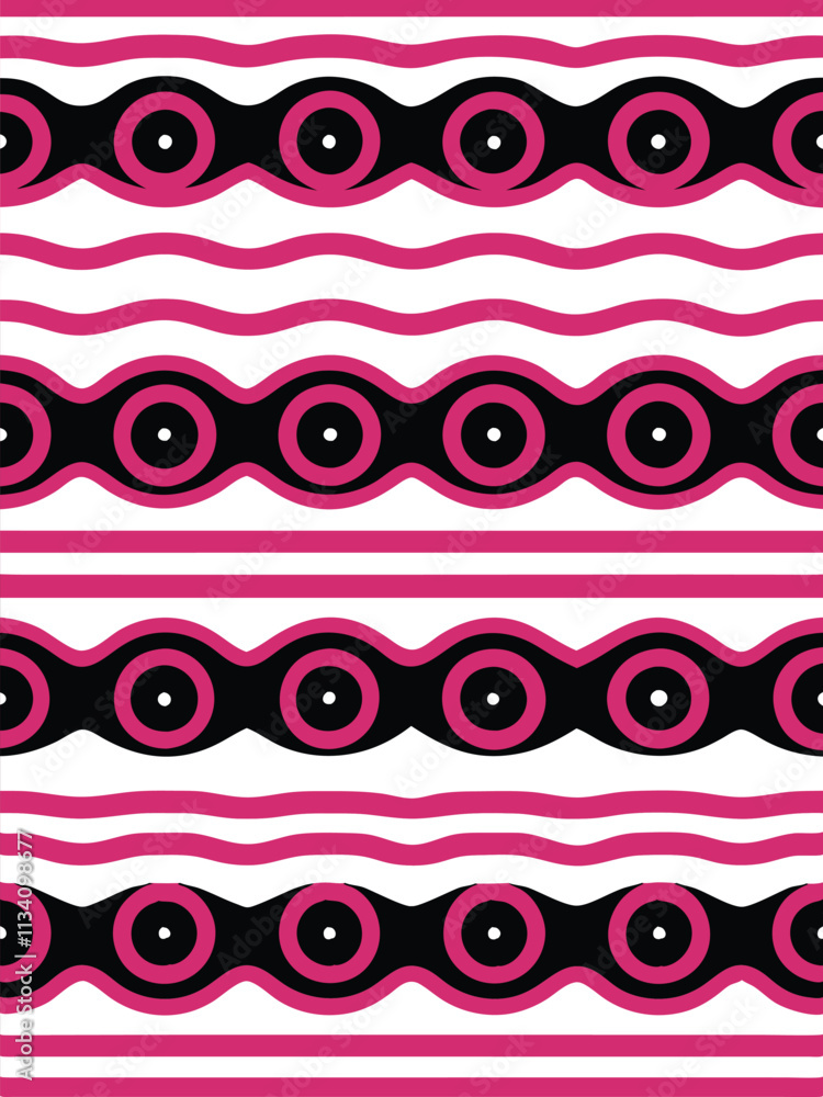 Poster A seamless abstract line pattern vector ideal for textiles, branding, and modern graphic design projects. Perfect for creating stylish, minimalistic, and geometric designs for various applications.