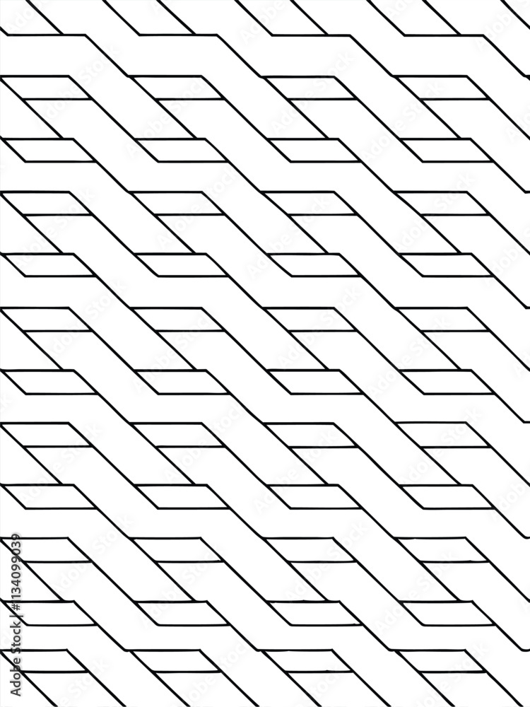 Poster A seamless abstract line pattern vector ideal for textiles, branding, and modern graphic design projects. Perfect for creating stylish, minimalistic, and geometric designs for various applications.