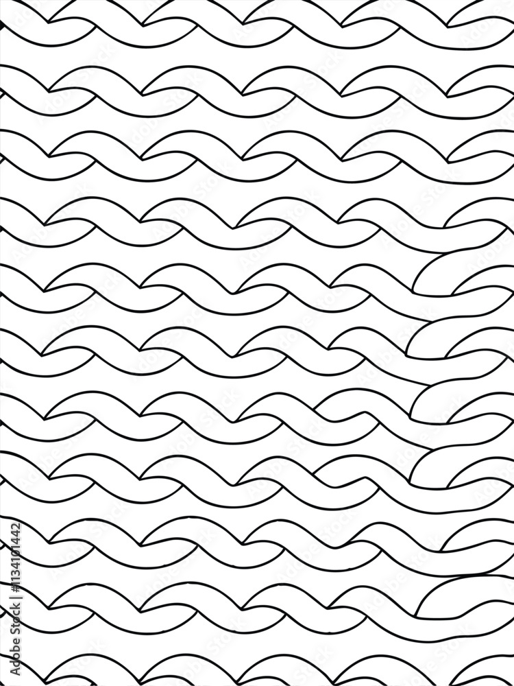 Poster A seamless abstract line pattern vector ideal for textiles, branding, and modern graphic design projects. Perfect for creating stylish, minimalistic, and geometric designs for various applications.