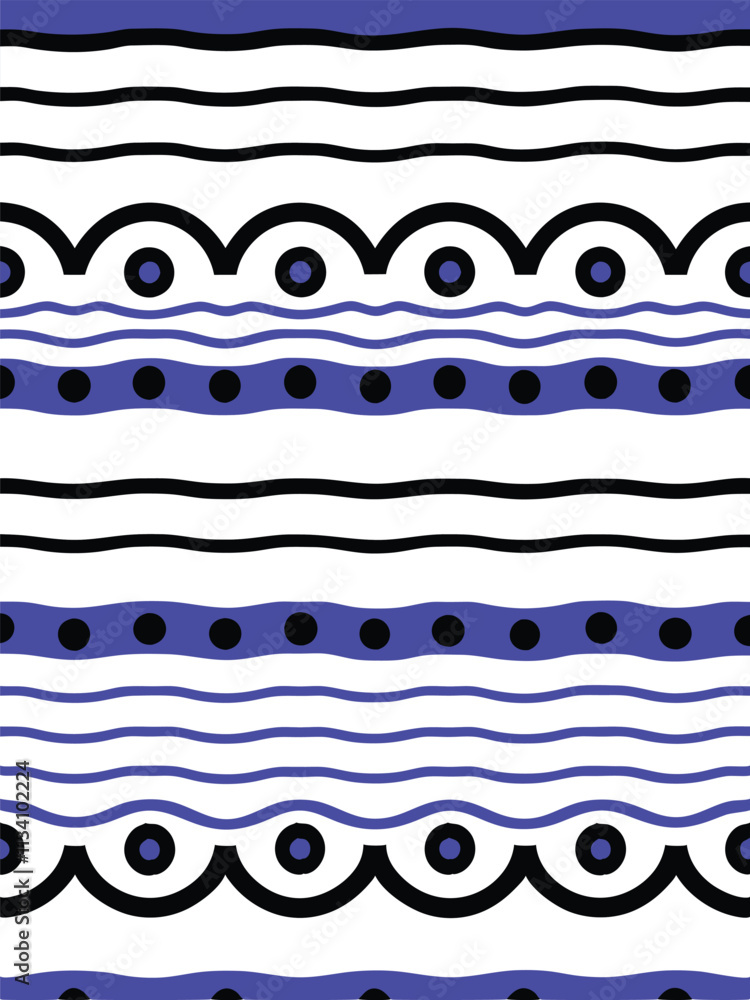 Poster A seamless abstract line pattern vector ideal for textiles, branding, and modern graphic design projects. Perfect for creating stylish, minimalistic, and geometric designs for various applications.