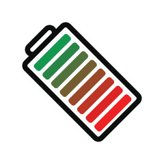 Battery Icon Set Vector Design.