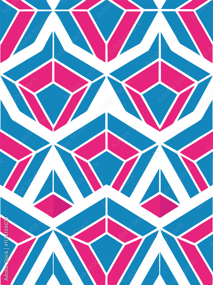 Poster A seamless abstract line pattern vector ideal for textiles, branding, and modern graphic design projects. Perfect for creating stylish, minimalistic, and geometric designs for various applications.