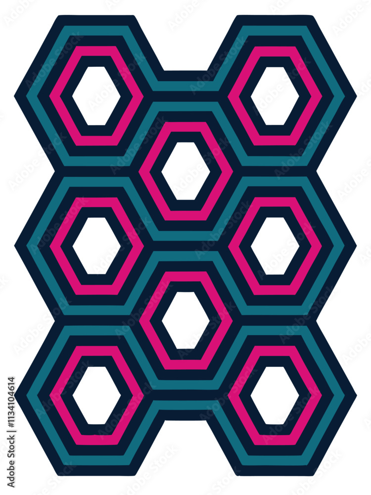 Poster A seamless abstract line pattern vector ideal for textiles, branding, and modern graphic design projects. Perfect for creating stylish, minimalistic, and geometric designs for various applications.