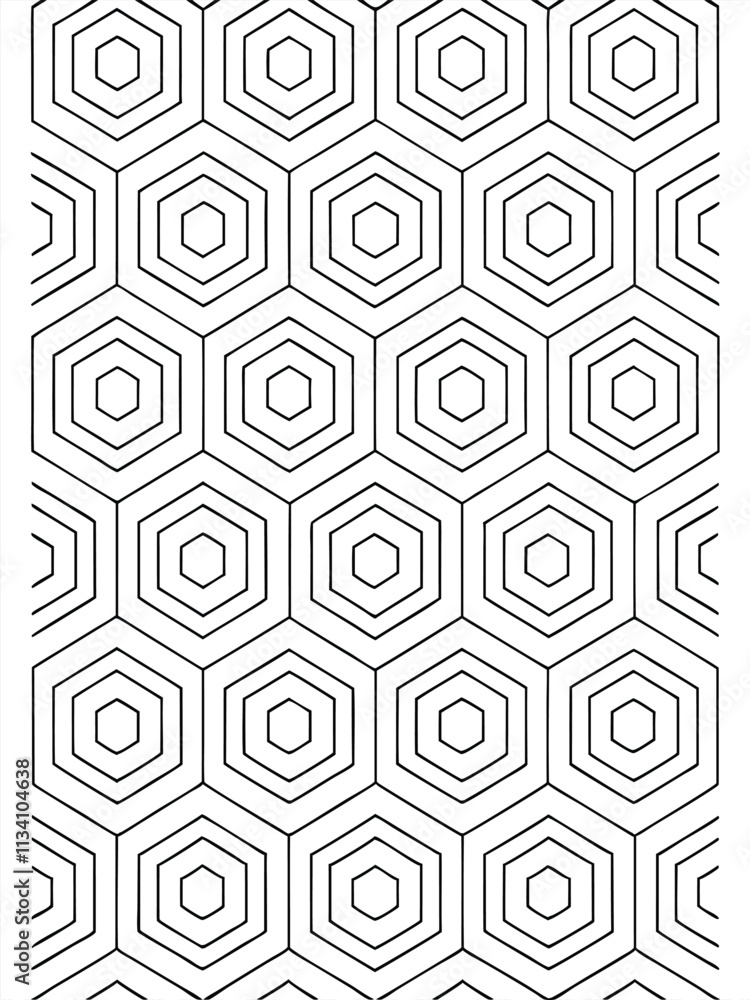 Poster A seamless abstract line pattern vector ideal for textiles, branding, and modern graphic design projects. Perfect for creating stylish, minimalistic, and geometric designs for various applications.