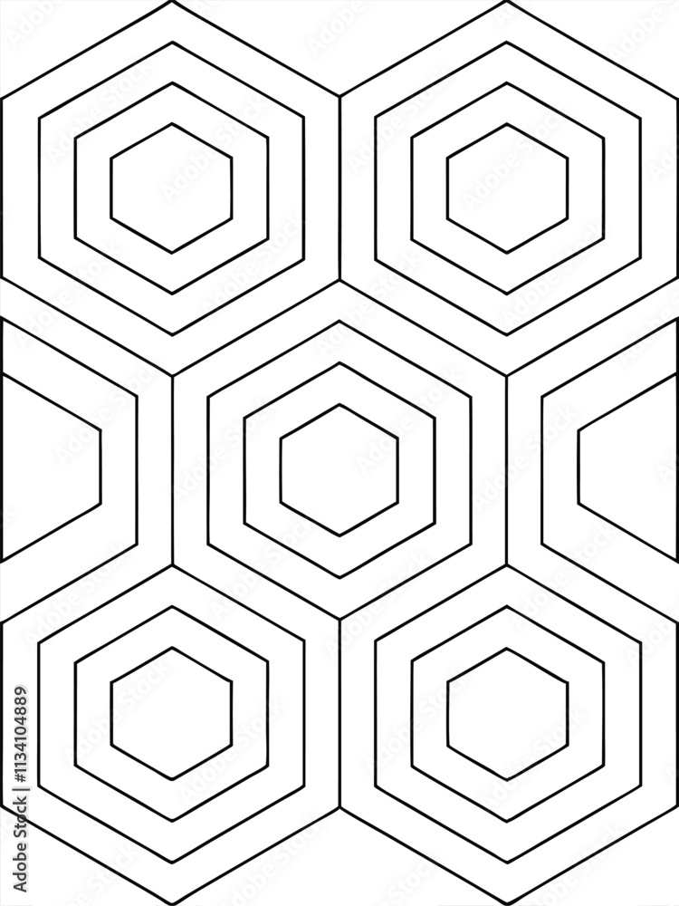Poster a seamless abstract line pattern vector ideal for textiles, branding, and modern graphic design proj