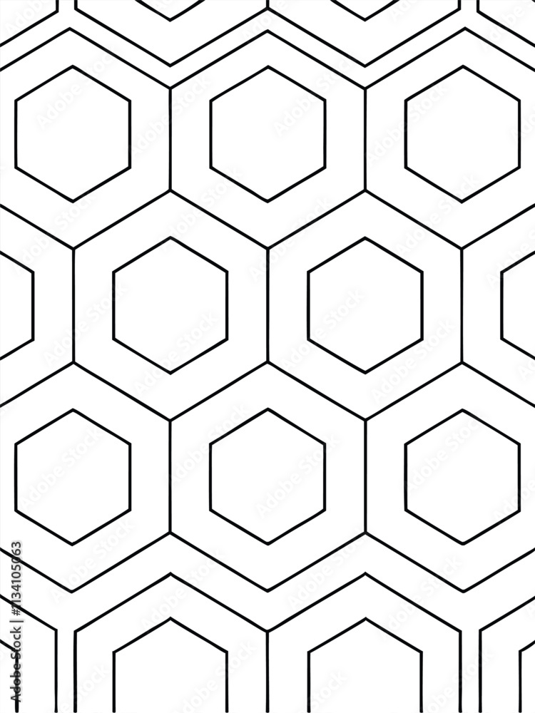 Poster A seamless abstract line pattern vector ideal for textiles, branding, and modern graphic design projects. Perfect for creating stylish, minimalistic, and geometric designs for various applications.
