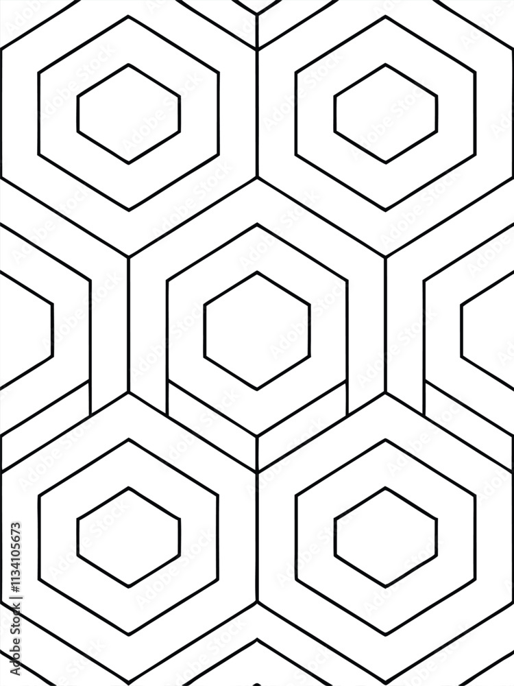 Poster A seamless abstract line pattern vector ideal for textiles, branding, and modern graphic design projects. Perfect for creating stylish, minimalistic, and geometric designs for various applications.