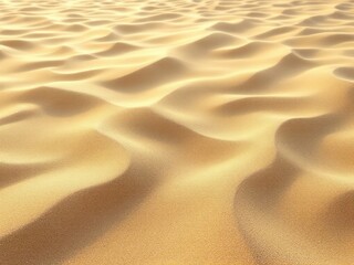 Golden Desert Sand Dunes with Soft Rippling Patterns