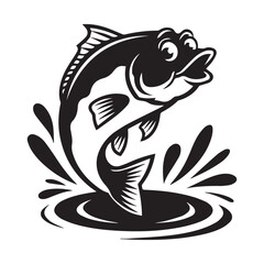 black and white fish