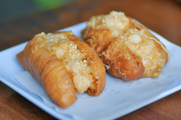 fried dough , deep fried dough stick or Chinese sweetmeat