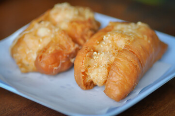 fried dough , deep fried dough stick or Chinese sweetmeat
