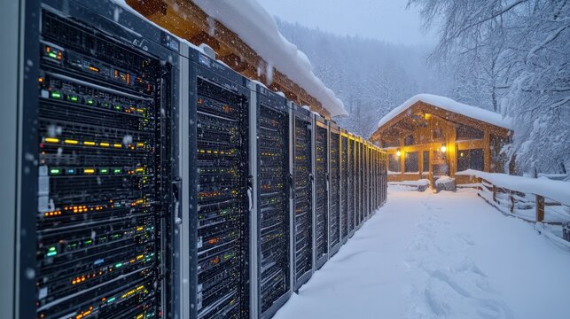 Snowy Server Farm in the Mountains: A Sustainable Data Center - Powered by Adobe