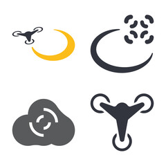 Drone Logo Template Icon