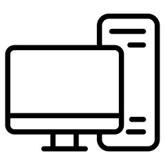 Desktop computer icon