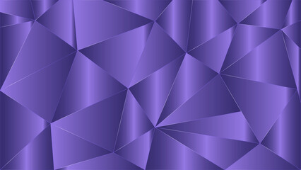 Obraz premium Abstract Geometric Background with Metallic Purple Triangular Polygons