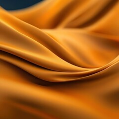 The image features a smooth, flowing fabric in a rich orange hue, showcasing the texture and movement of the material. It evokes a sense of elegance and warmth.