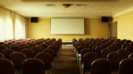 Empty meeting room with scattered budget papers and vacant chairs, symbolizing the aftermath of intense decision-making and strategic planning sessions.