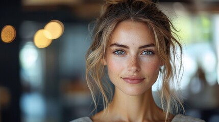 Fototapeta premium Portrait of a beautiful woman.
