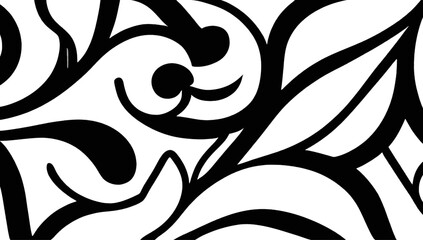 leaf and floral pattern