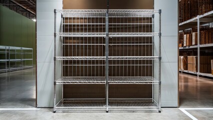 shelves in warehouse