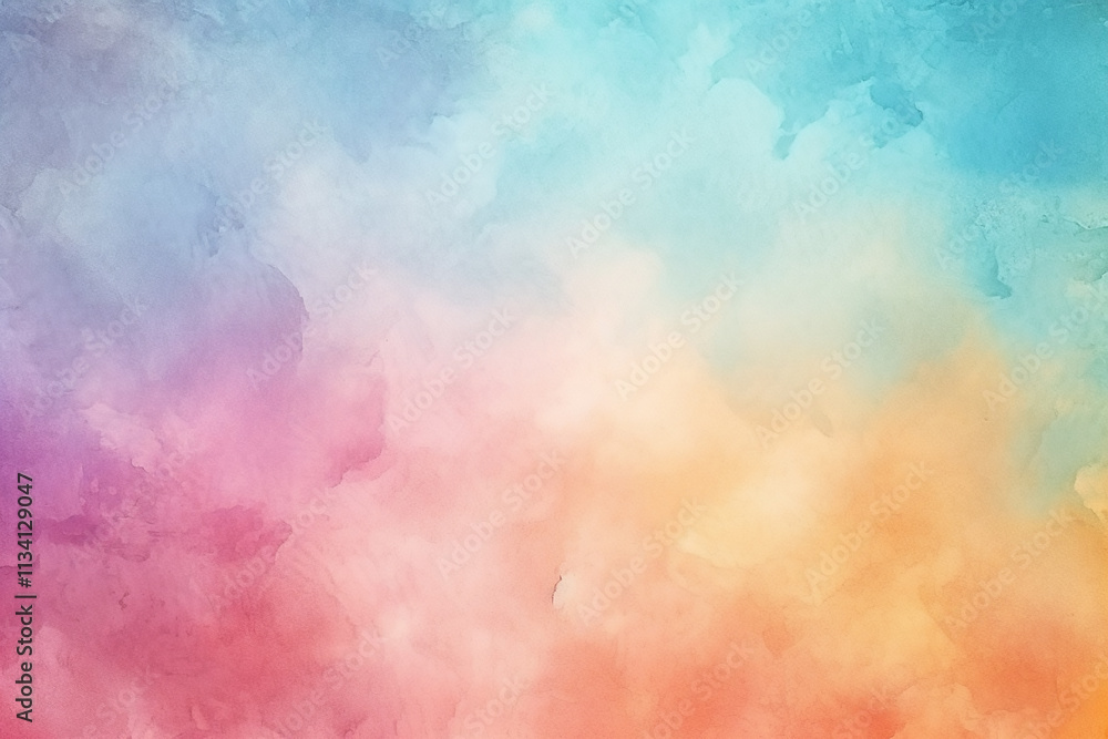 Poster a vibrant watercolor background template, providing a visually appealing canvas for creative text pl