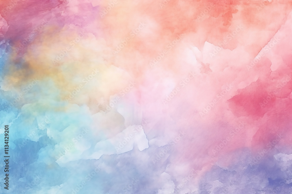 Poster a vibrant watercolor background template, providing a visually appealing canvas for creative text pl