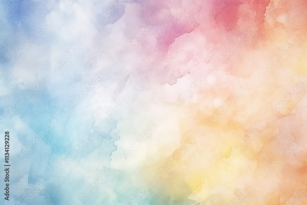 Poster a vibrant watercolor background template, providing a visually appealing canvas for creative text pl