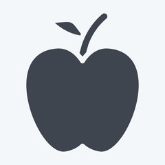 Icon Apple. related to Fruits And Vegetables symbol. glyph style. editable