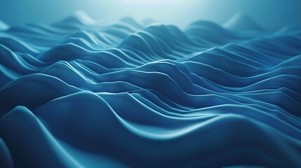 A serene blue wavy backdrop with gentle undulations, evoking a calming and tranquil atmosphere.