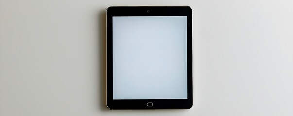 Blank Tablet Screen for Digital Display and Design